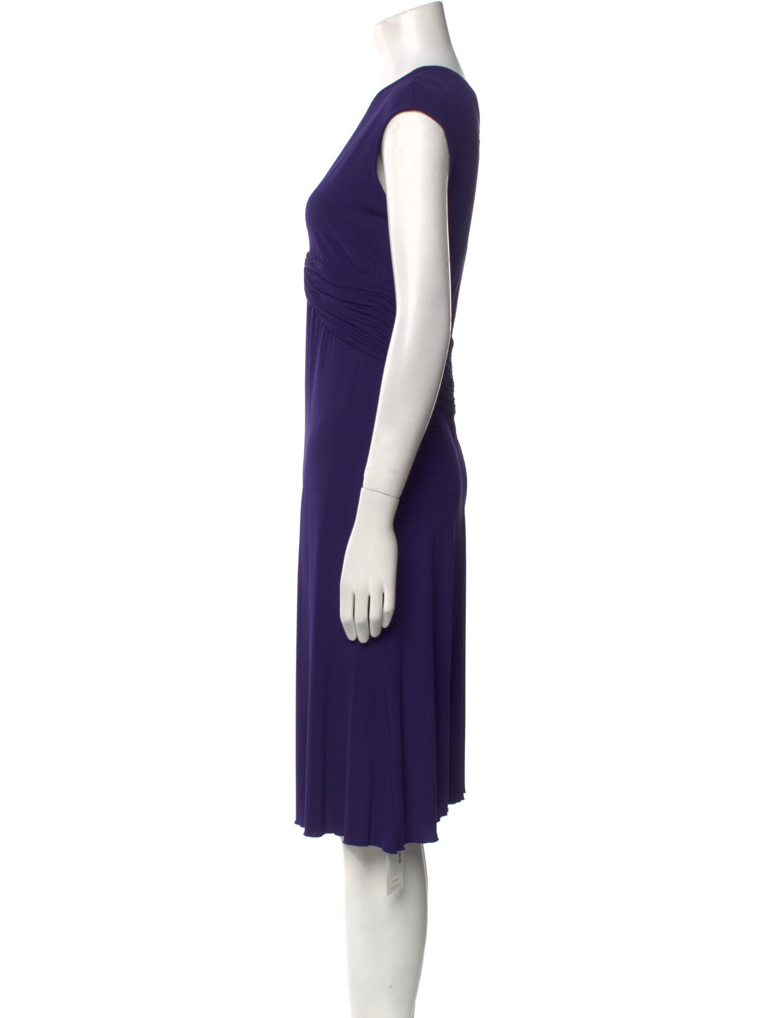 Roberto Cavalli V-Neck Knee-Length Dress